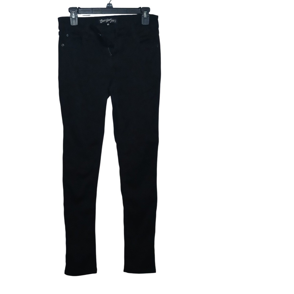 Boom Boom Jeans Skinny Pants Womens 9 Black Stretch Slim Fit Minimalist